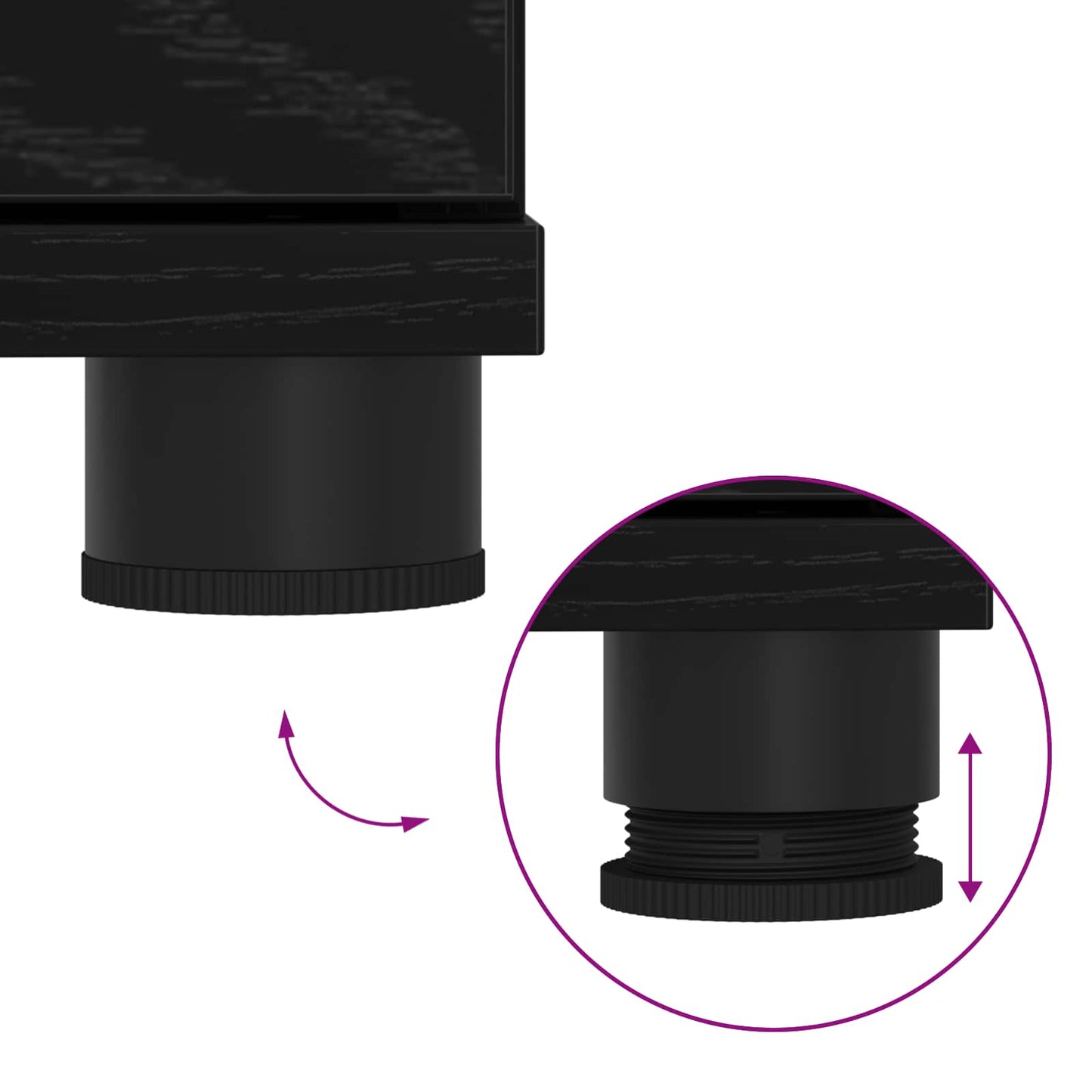 vidaXL Παγκάκι Χαλωρίου με μαξιλάρι Μαύρη Οξυά 100 x 38 x 46 εκ