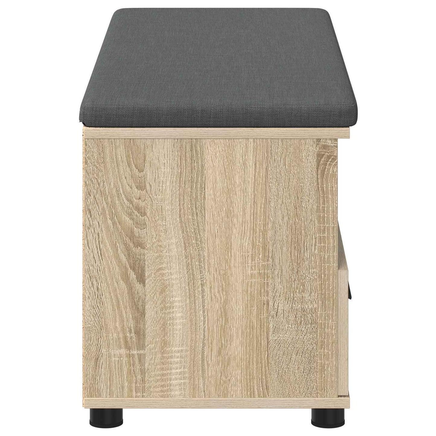 vidaXL Παγκάκι Χαλωρίου με μαξιλάρι Δρύς Sonoma 100 x 38 x 46 εκ