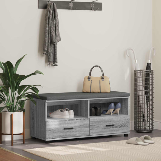 vidaXL Παγκάκι Χαλωρίου Γκρι Σονομά 100 x 38 x 46 εκ