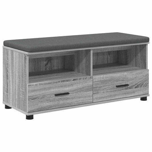 vidaXL Παγκάκι Χαλωρίου Γκρι Σονομά 100 x 38 x 46 εκ
