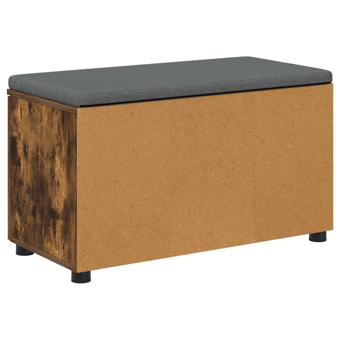 vidaXL Παγκάκι Χαλωρίου με μαξιλάρι Καπνιστό Δρύς 80 x 46 x 46 εκ