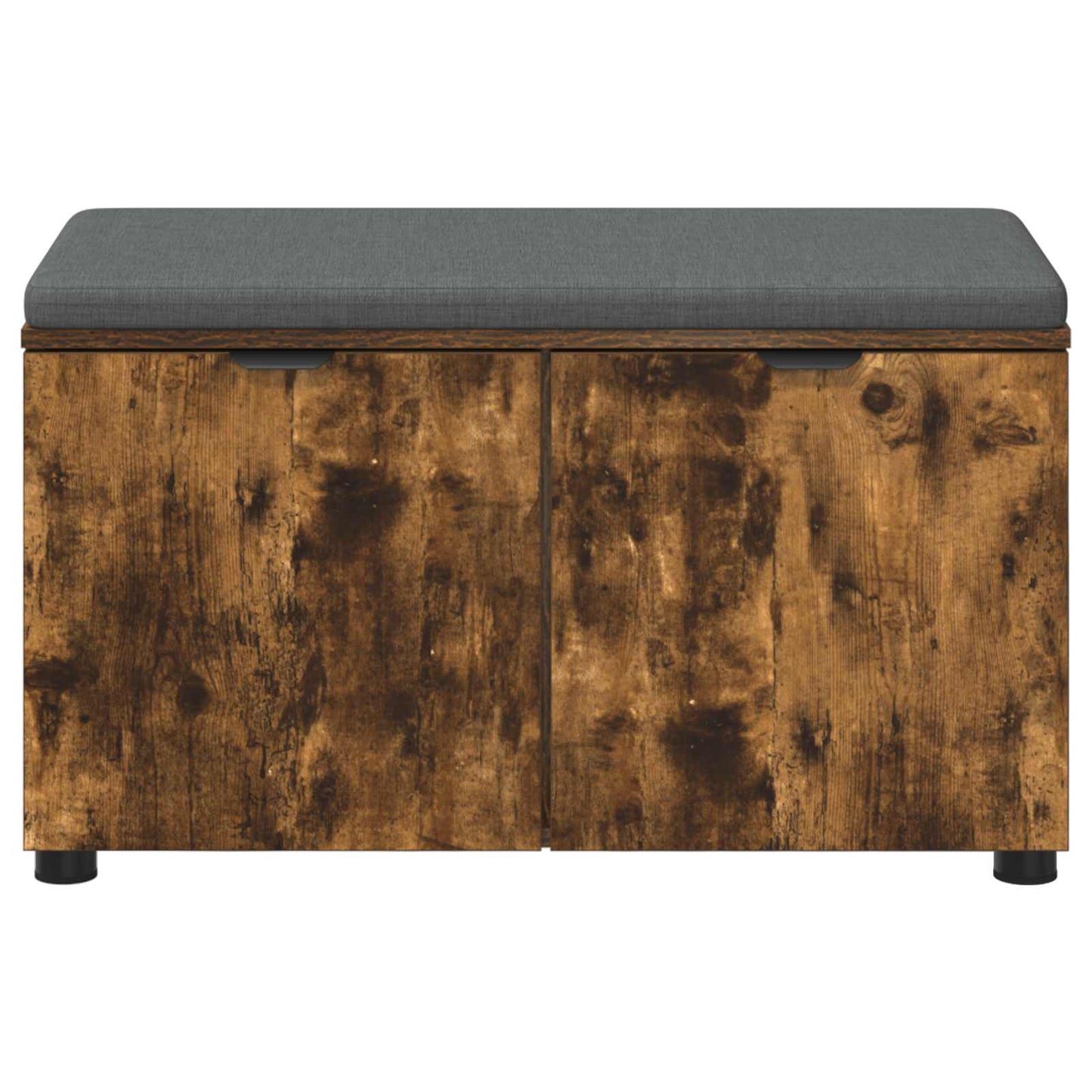 vidaXL Παγκάκι Χαλωρίου με μαξιλάρι Καπνιστό Δρύς 80 x 46 x 46 εκ