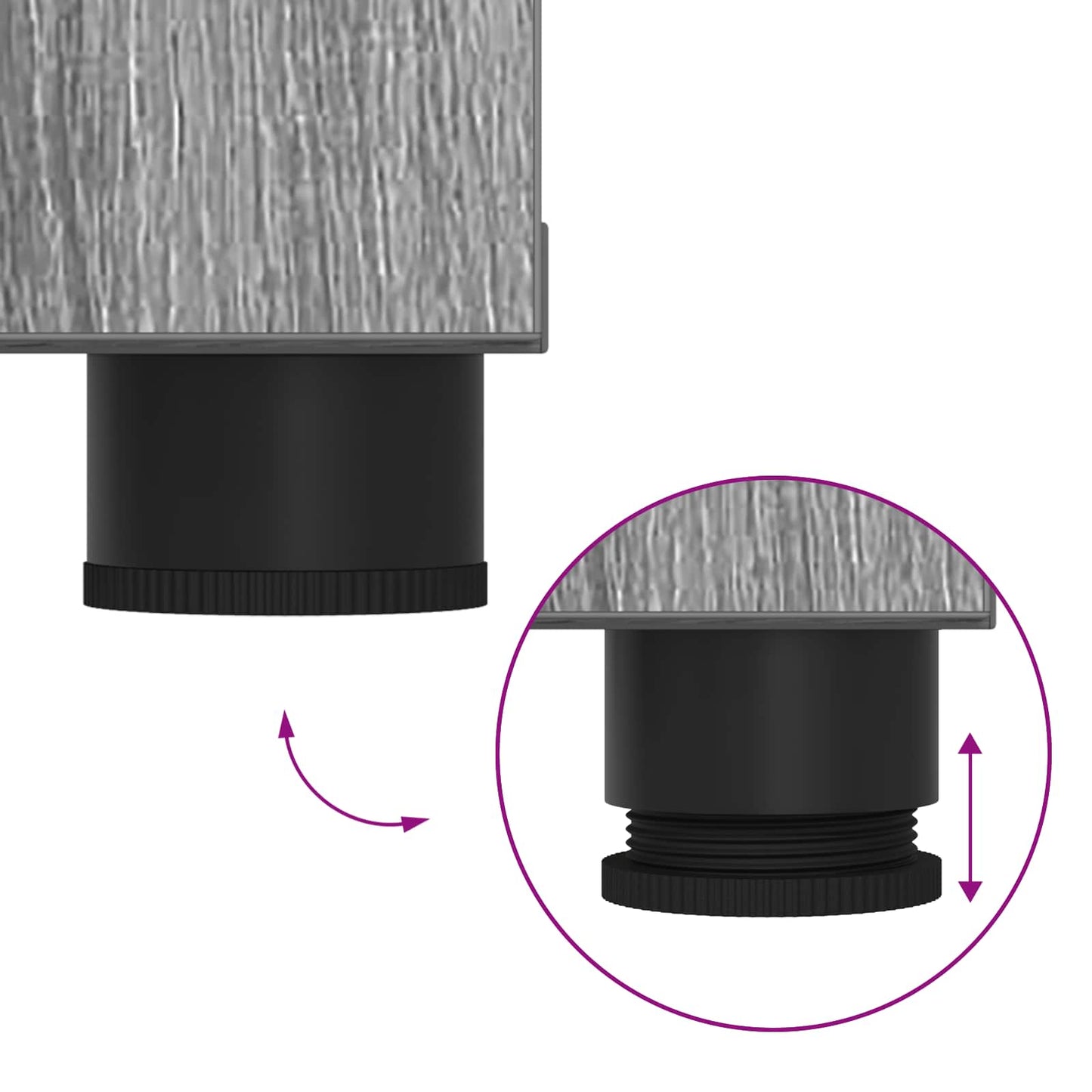 vidaXL Παγκάκι Χαλωρίου με μαξιλάρι Γκρίζο Σονομα 80 x 46 x 46 εκ