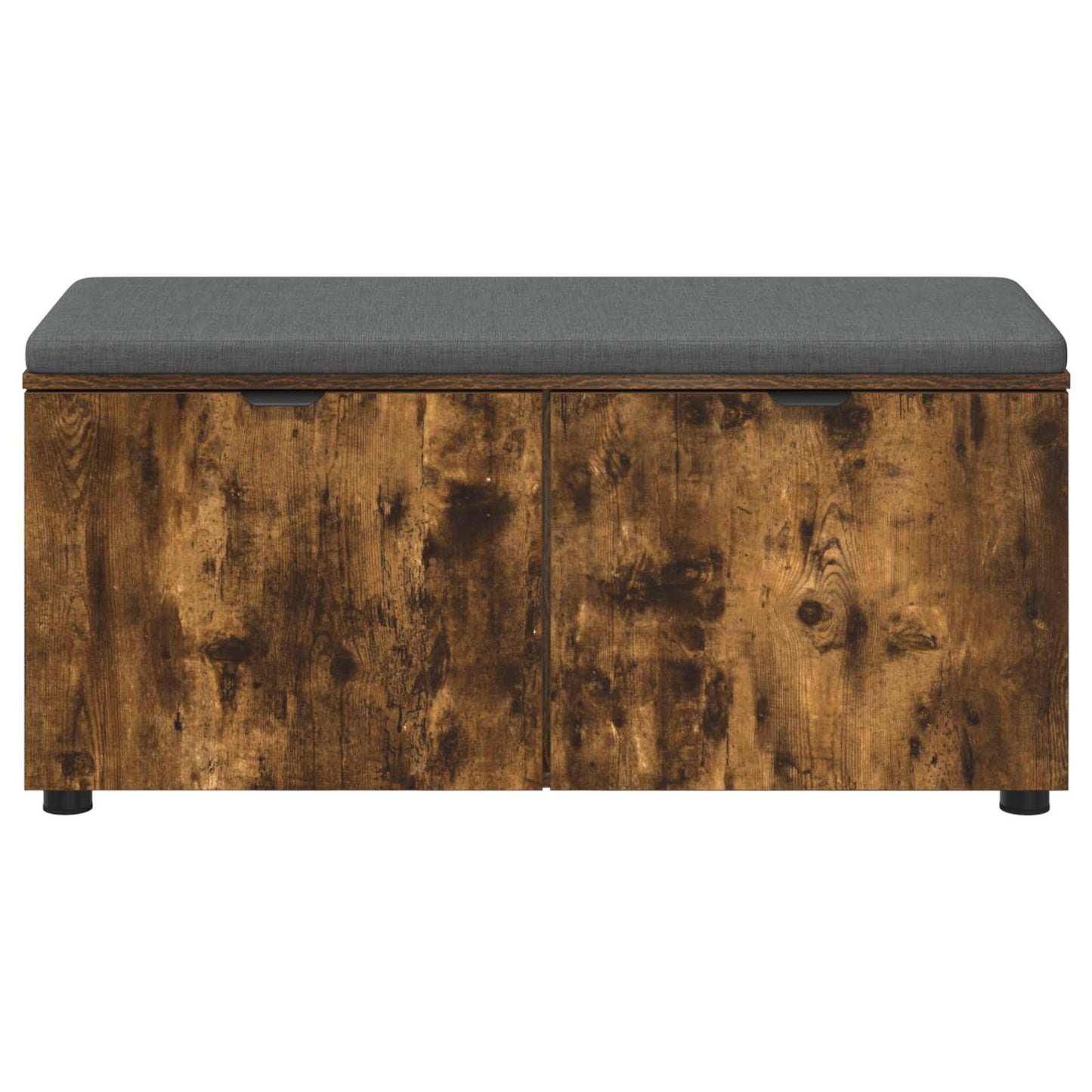 vidaXL Παγκάκι Χαλωρίου με μαξιλάρι Καπνιστό Δρύς 100 x 38 x 46 εκ