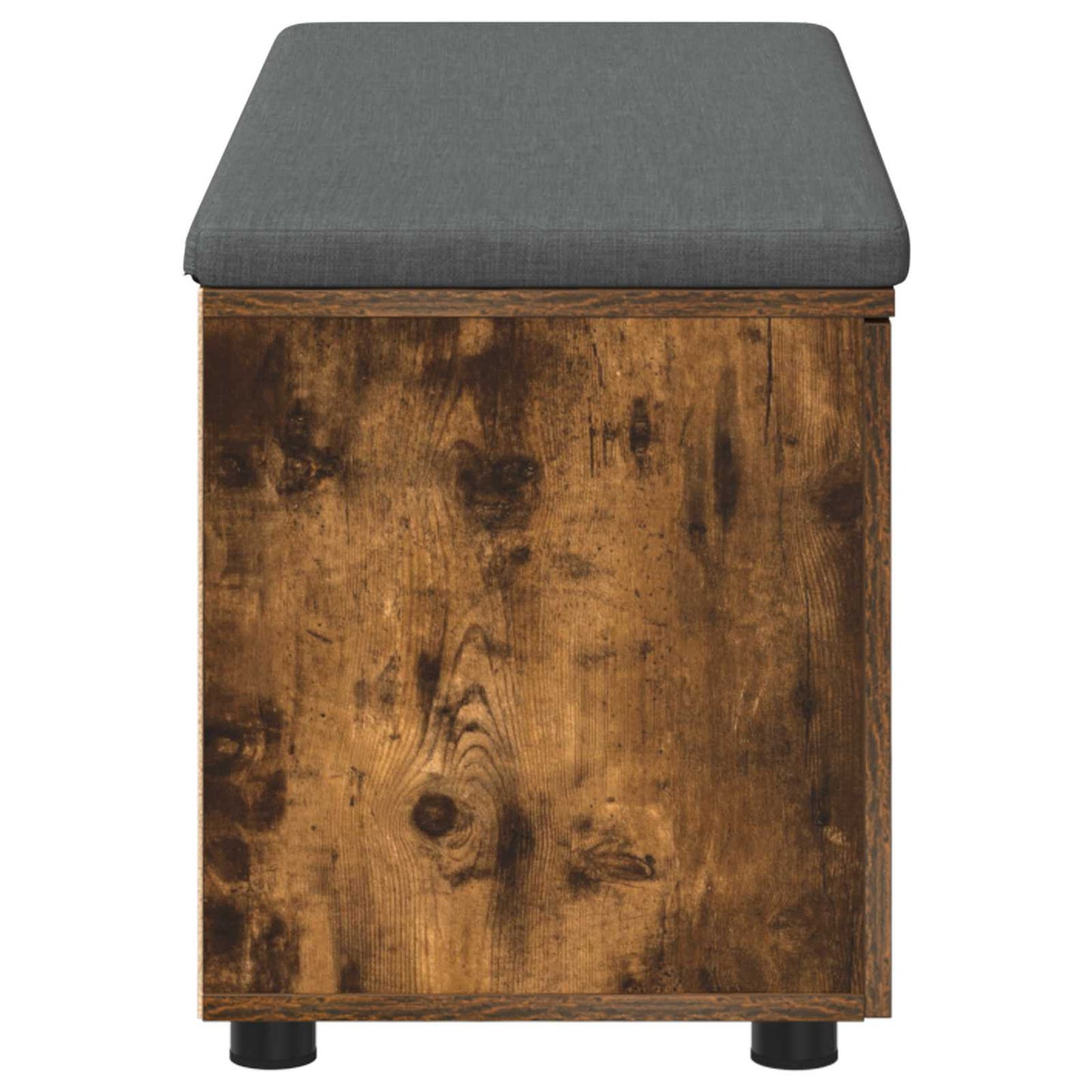 vidaXL Παγκάκι Χαλωρίου με μαξιλάρι Καπνιστό Δρύς 100 x 38 x 46 εκ