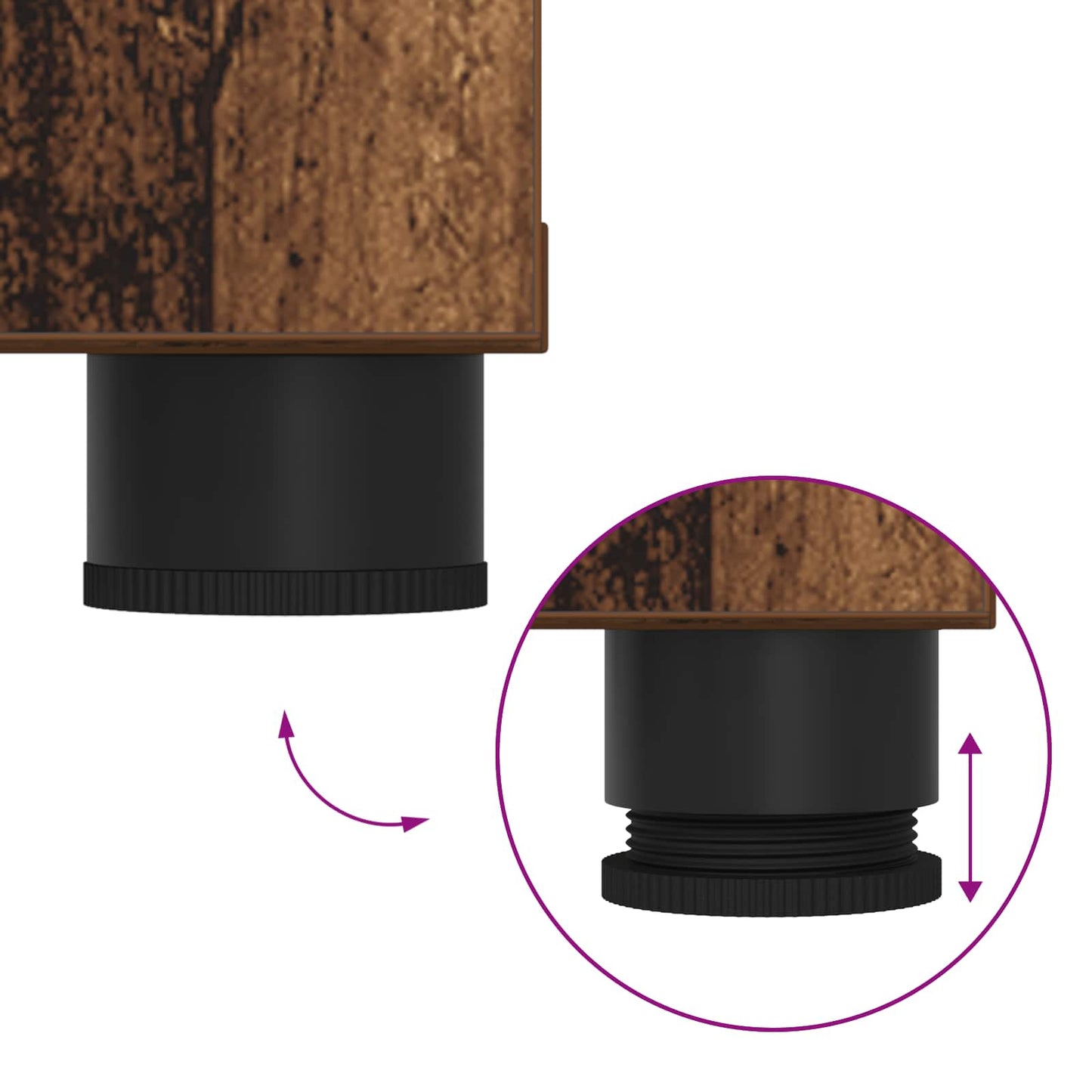 vidaXL Παγκάκι Χαλωρίου με μαξιλάρι Παλιό ξύλο 60 x 38 x 46 εκ