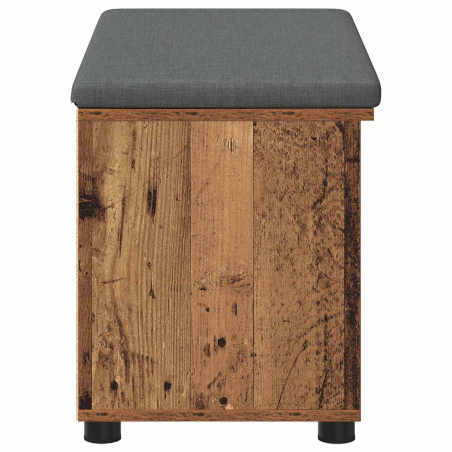 vidaXL Παγκάκι Χαλωρίου με μαξιλάρι Παλιό ξύλο 80 x 38 x 46 εκ