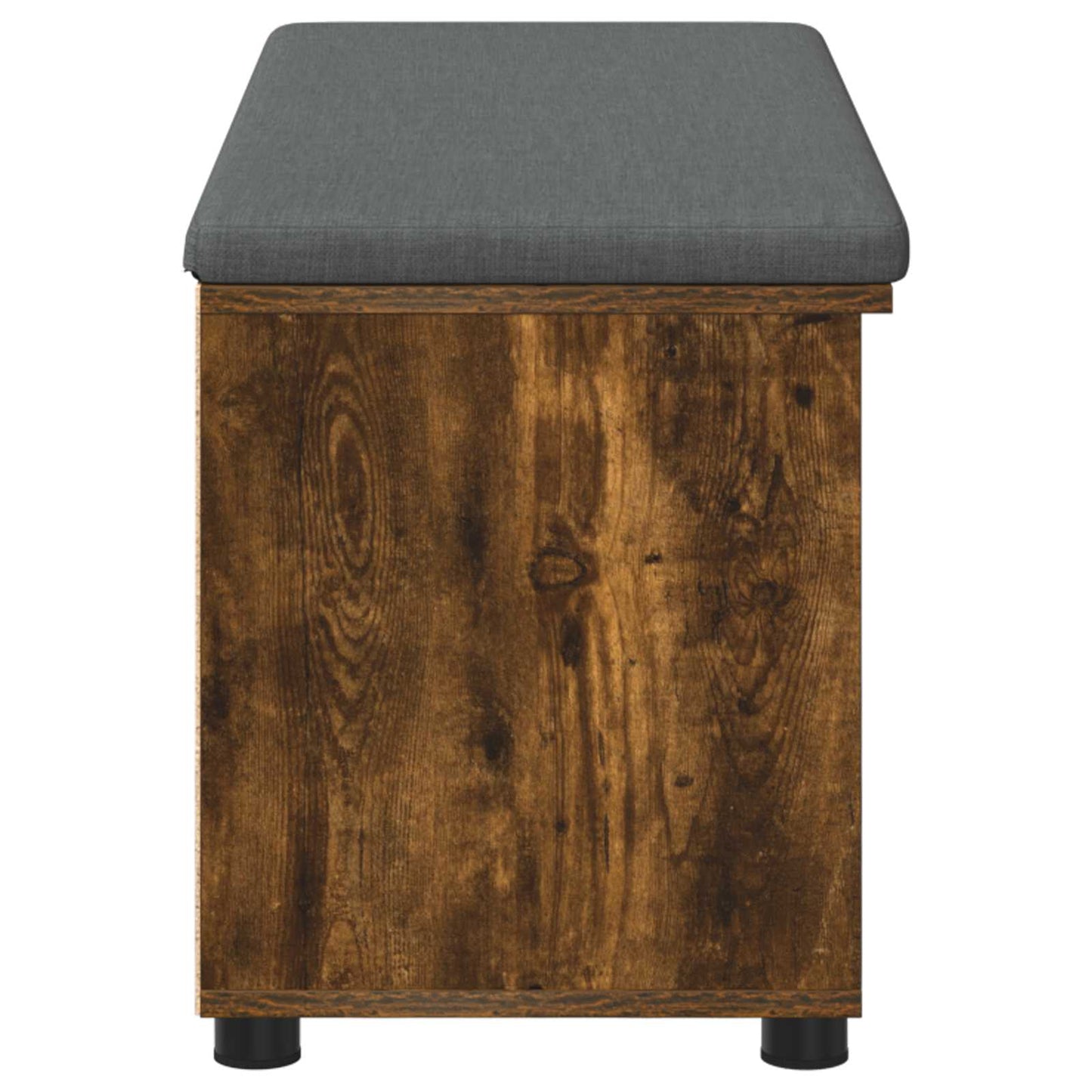 vidaXL Παγκάκι Χαλωρίου με μαξιλάρι Καπνιστό Δρύς 100 x 38 x 46 εκ