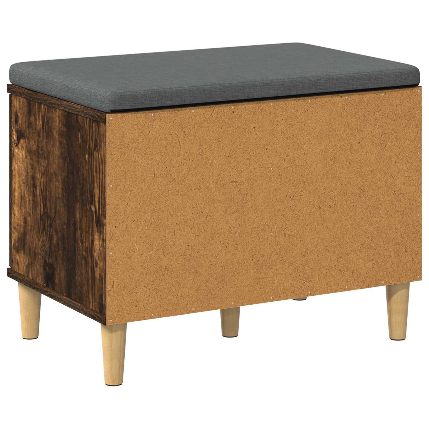 vidaXL Παγκάκι Χαλωρίου με μαξιλάρι Καπνιστό Δρύς 60 x 38 x 46 εκ