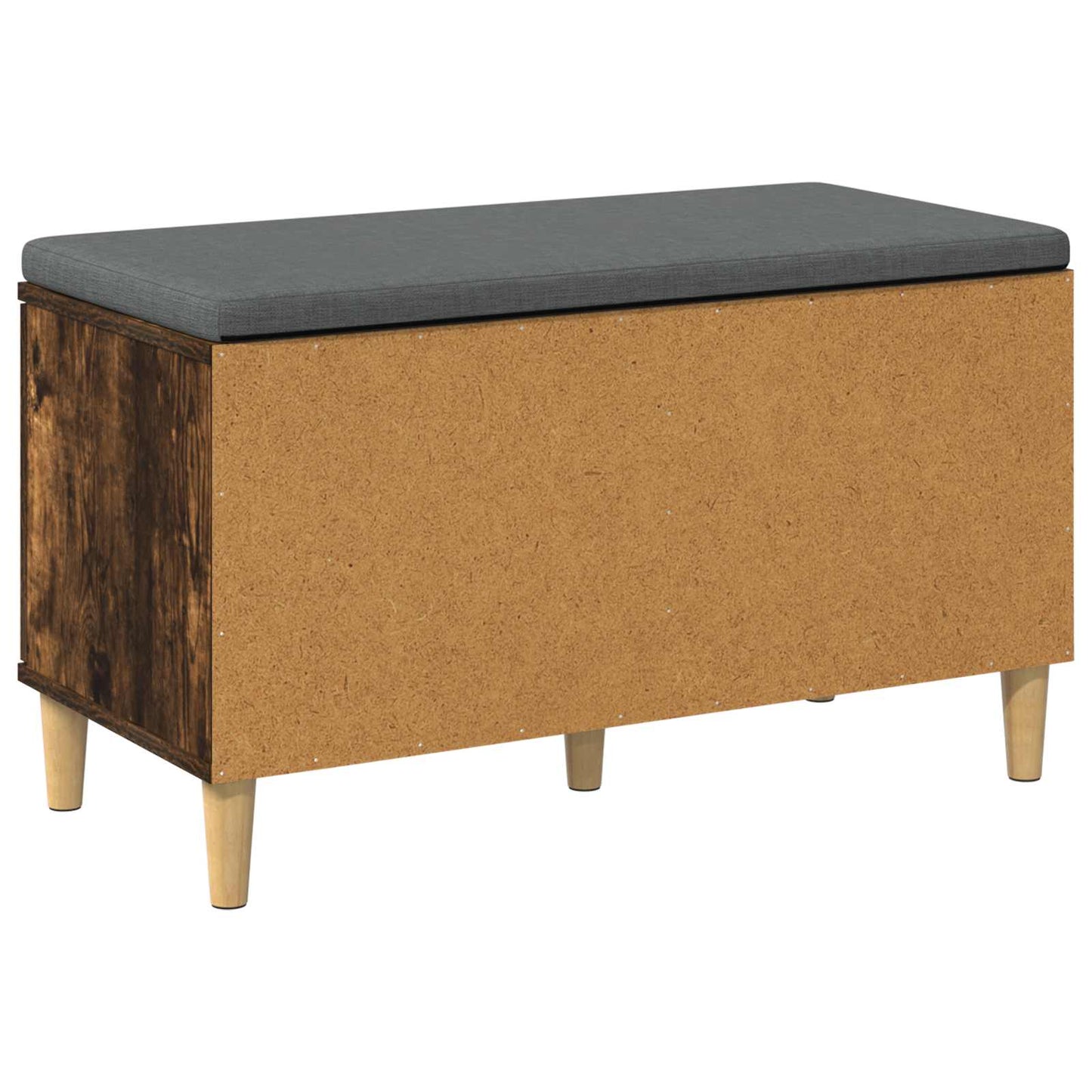 vidaXL Παγκάκι Χαλωρίου με μαξιλάρι Καπνιστό Δρύς 60 x 38 x 46 εκ