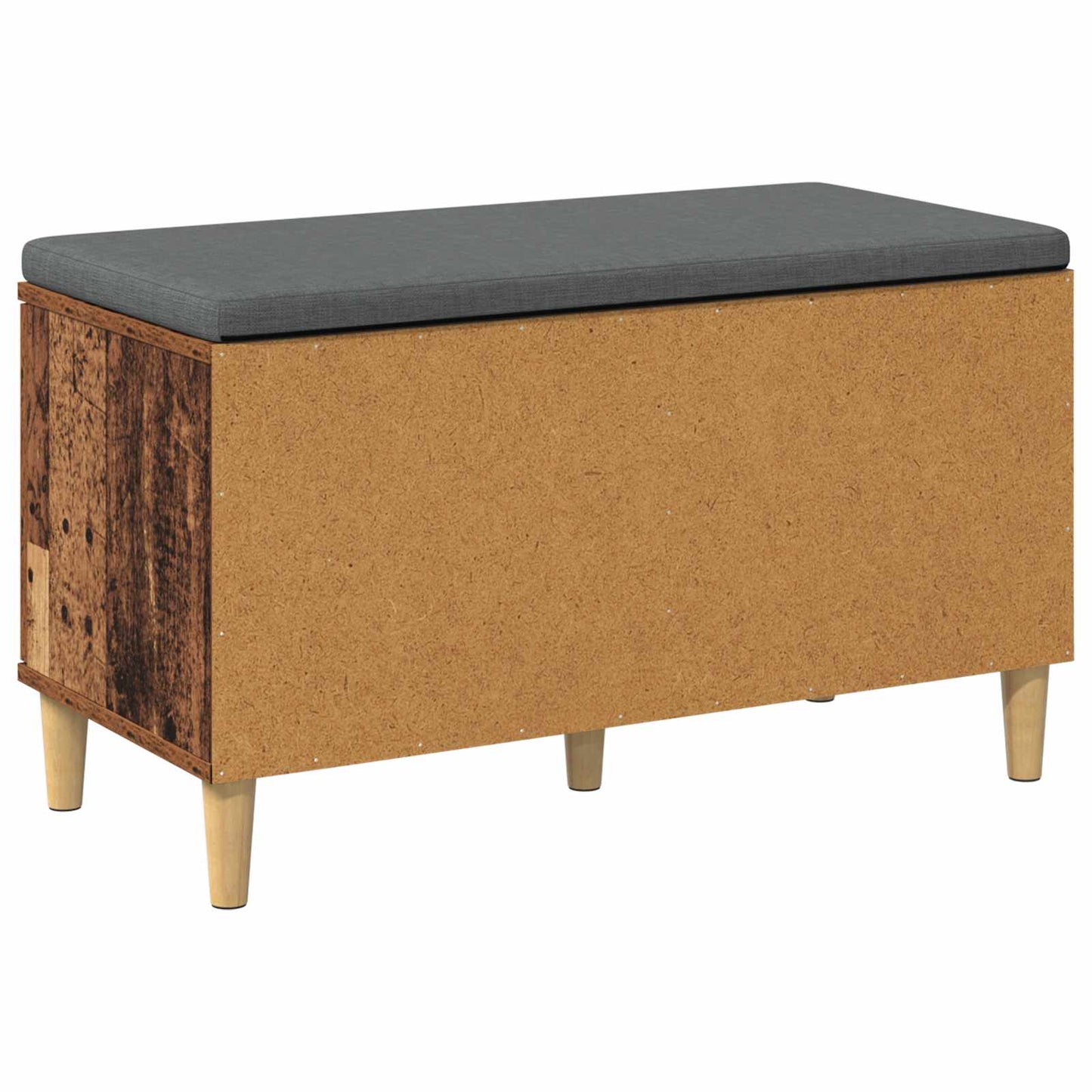 vidaXL Παγκάκι Χαλωρίου με μαξιλάρι Παλιό ξύλο 60 x 38 x 46 εκ