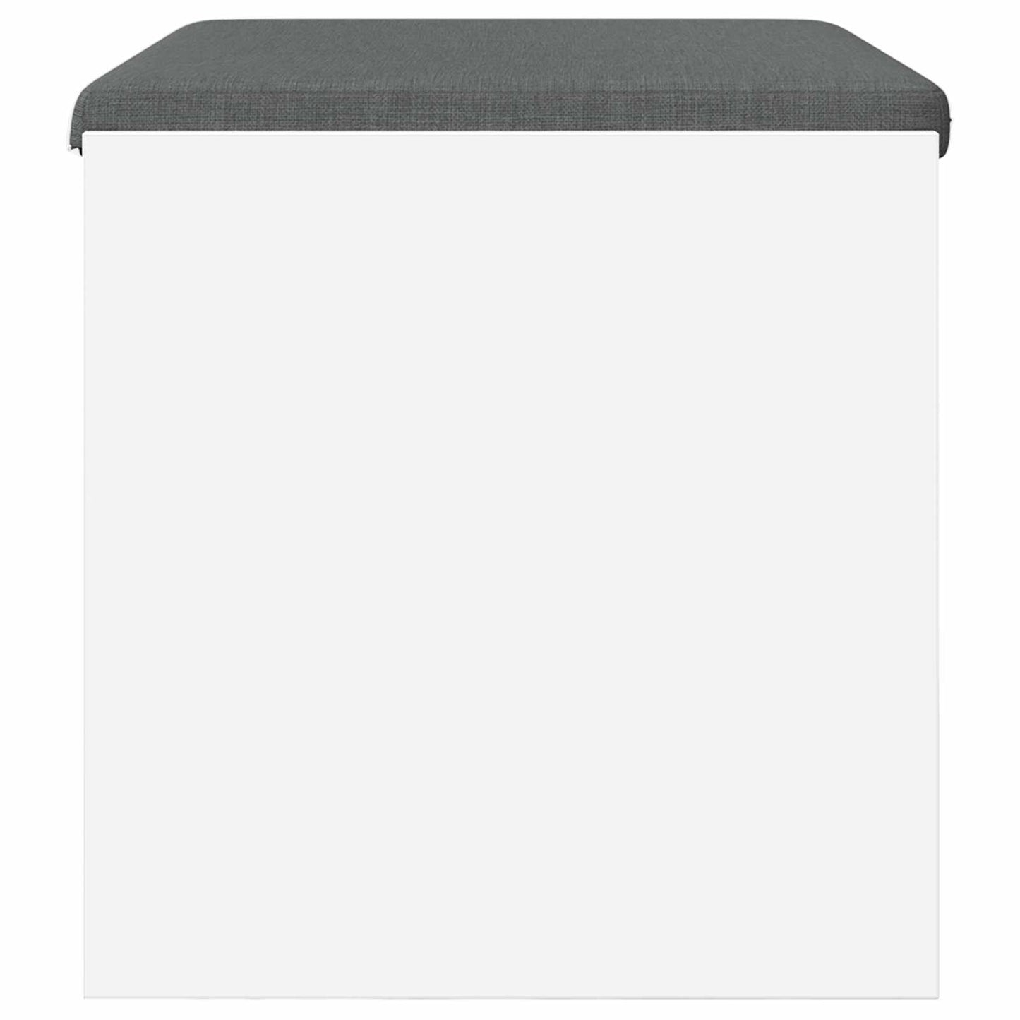 vidaXL Παγκάκι Χαλωρίου με μαξιλάρι Λευκό 63 x 38 x 40 εκ