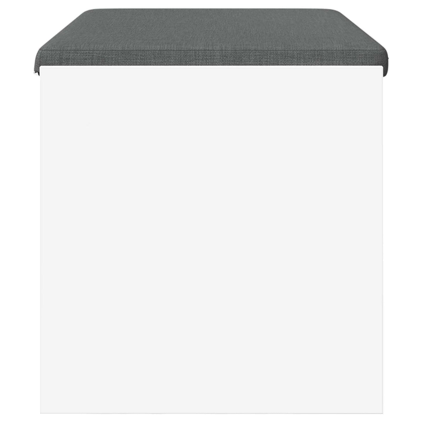 vidaXL Παγκάκι Χαλωρίου με μαξιλάρι Λευκό 83 x 38 x 40 εκ