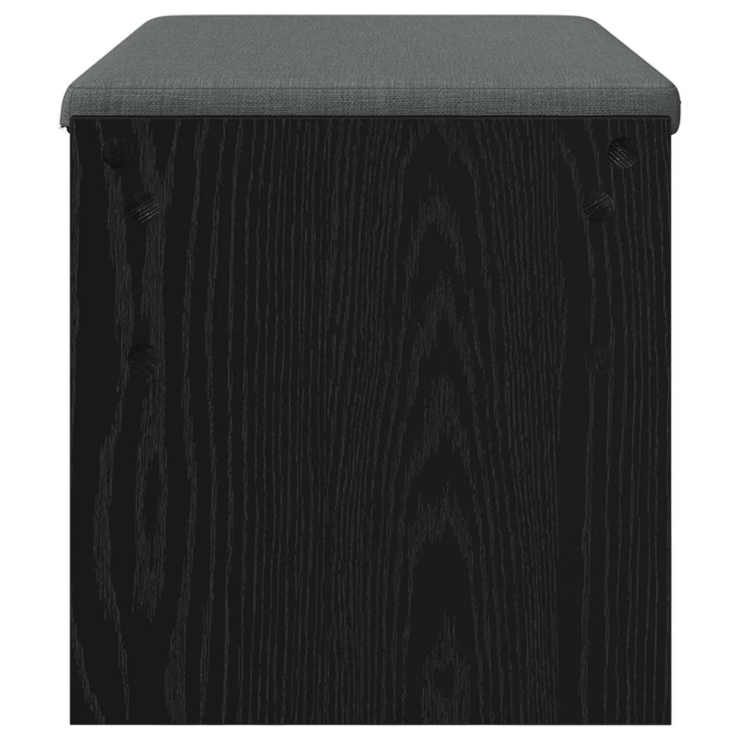 vidaXL Παγκάκι Χαλωρίου με μαξιλάρι Μαύρη Οξυά 83 x 38 x 40 εκ