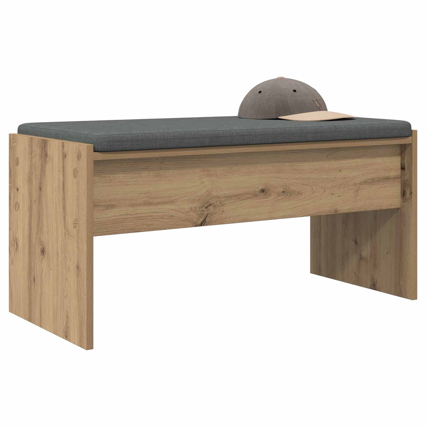 vidaXL Παγκάκι Χαλωρίου με μαξιλάρι Artisan Oak 83 x 38 x 40 εκ