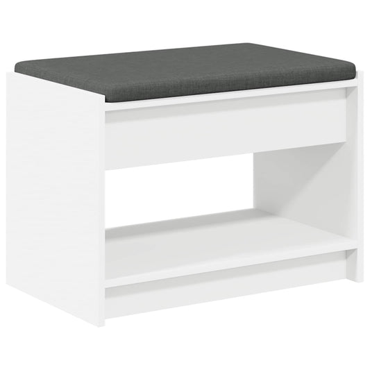 vidaXL Παγκάκι Χαλωρίου Λευκός 63 x 38 x 45 εκ