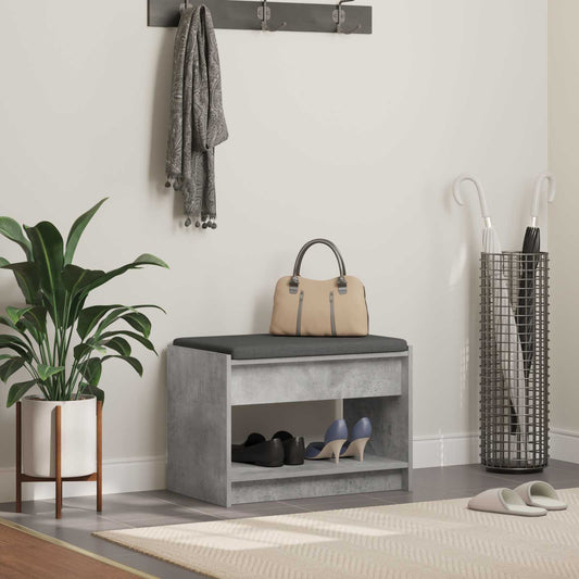 vidaXL Παγκάκι Χαλωρίου Σκυρόχρωμο Γκρι 63 x 38 x 45 εκ