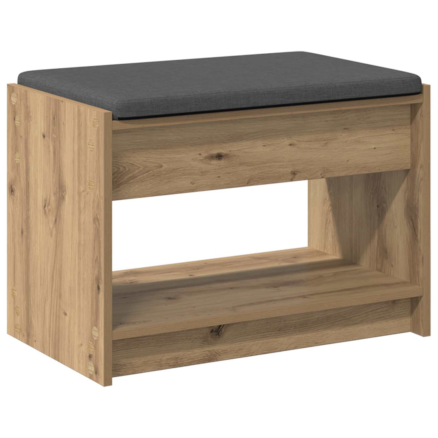 vidaXL Παγκάκι Χαλωρίου Τεχνίτικη Δρυς 63 x 38 x 45 εκ