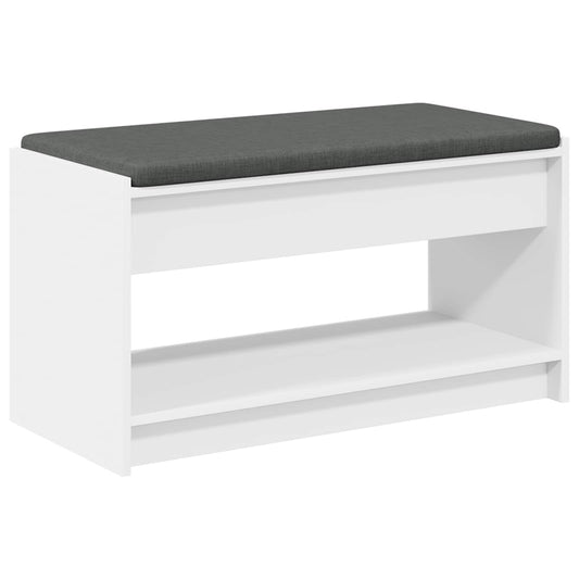 vidaXL Παγκάκι Χαλωρίου Λευκός 83 x 38 x 45 εκ