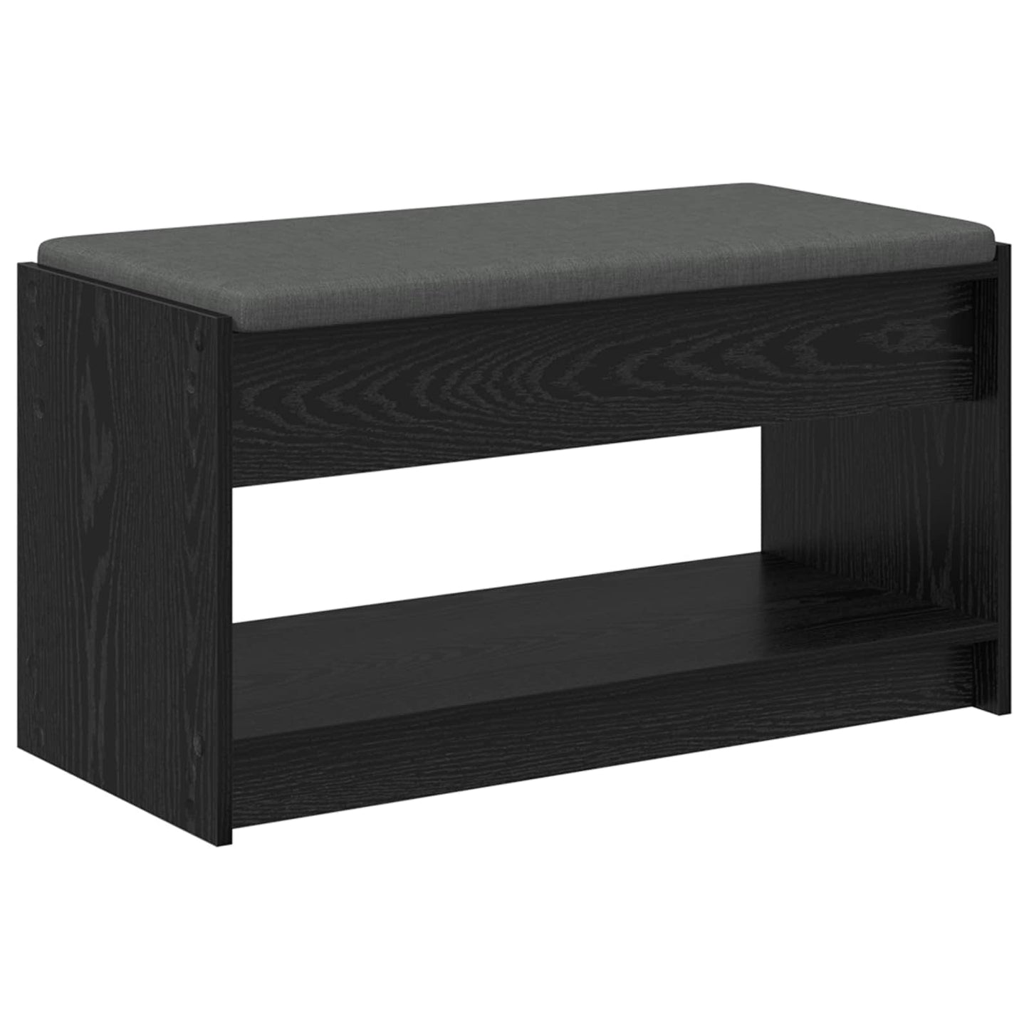 vidaXL Παγκάκι Χαλωρίου Μαύρη Δρυς 83 x 38 x 45 εκ