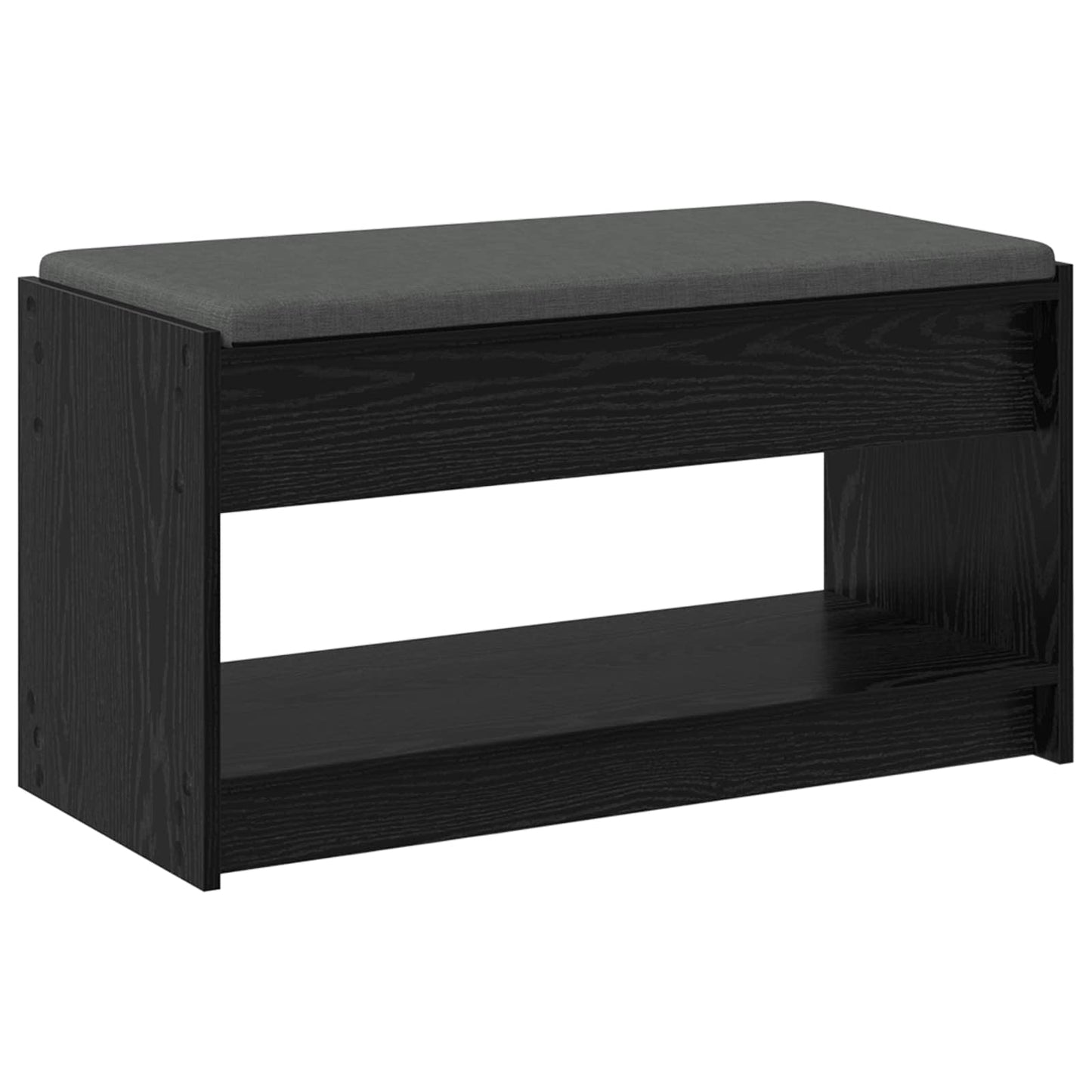 vidaXL Παγκάκι Χαλωρίου Μαύρη Δρυς 83 x 38 x 45 εκ