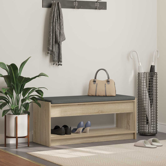 vidaXL Παγκάκι Χαλωρίου Δρύς Sonoma 103 x 38 x 45 εκ