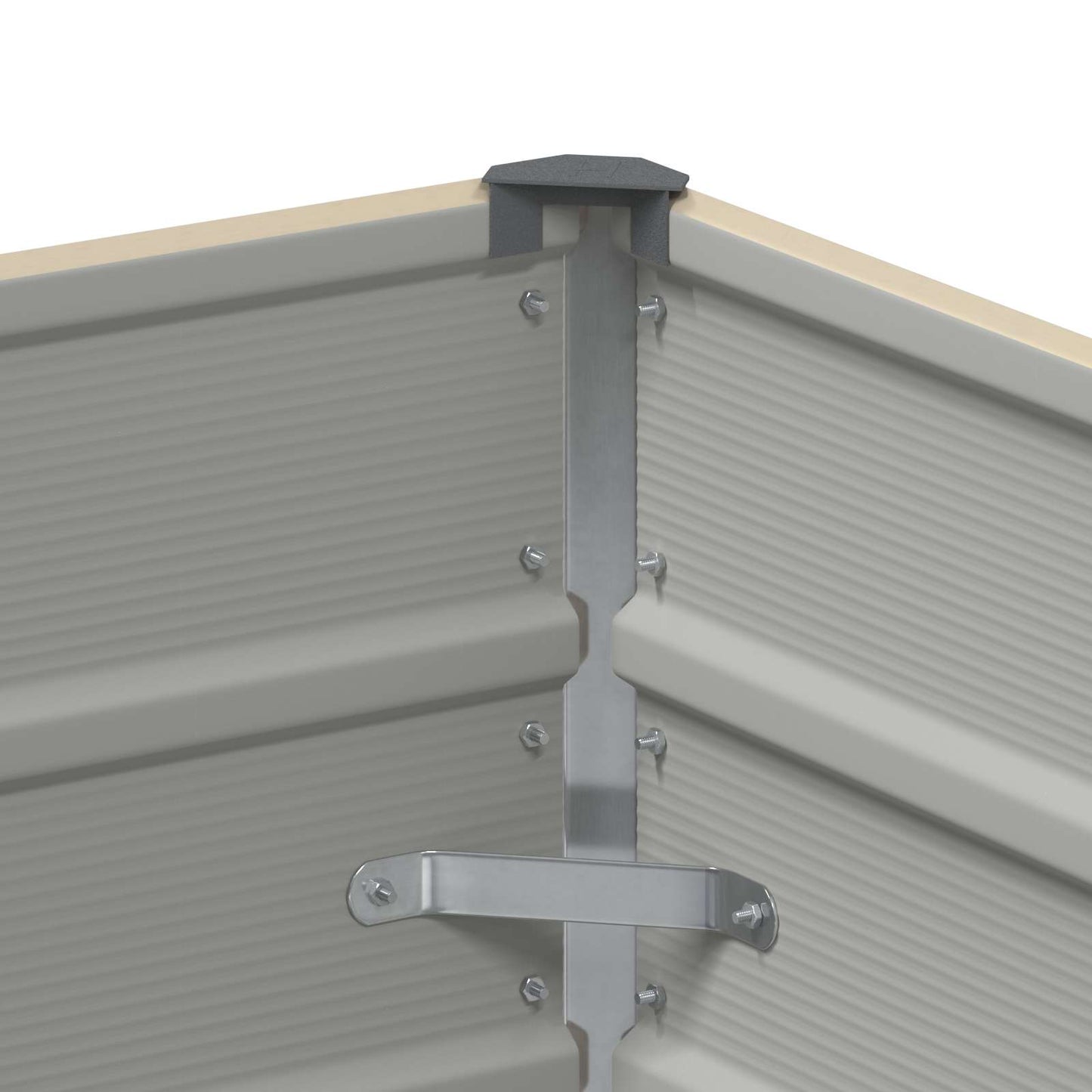 vidaXL Γλάστρα Ελεφαντόδοντο 100 x 50 x 75 cm Επικαλυμμένος Χάλυβας