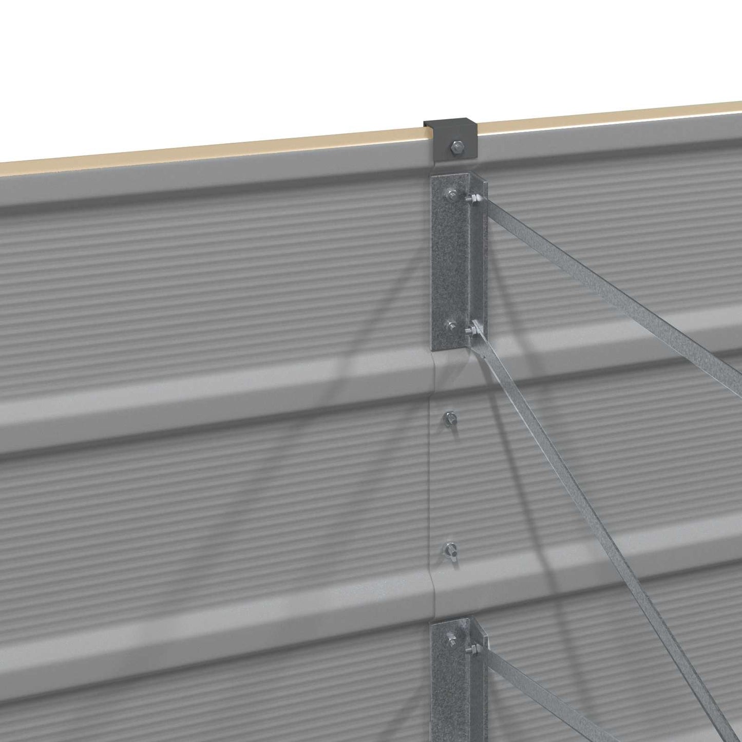 vidaXL Γλάστρα Ελεφαντόδοντο 195 x 50 x 75 εκ Επικαλυμμένος Χάλυβας