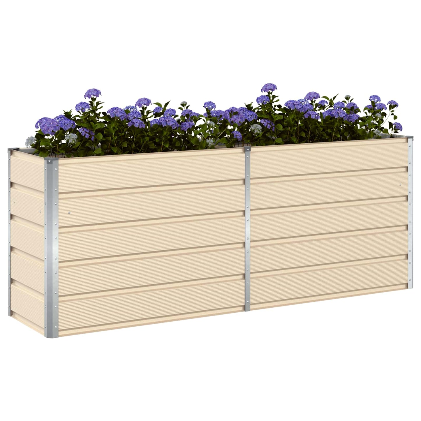 vidaXL Γλάστρα Ελεφαντόδοντο 195 x 50 x 75 εκ Επικαλυμμένος Χάλυβας