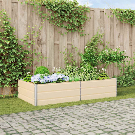 vidaXL Γλάστρα Ελεφαντόδοντο 195 x 100 x 45 εκ Επικαλυμμένος Χάλυβας