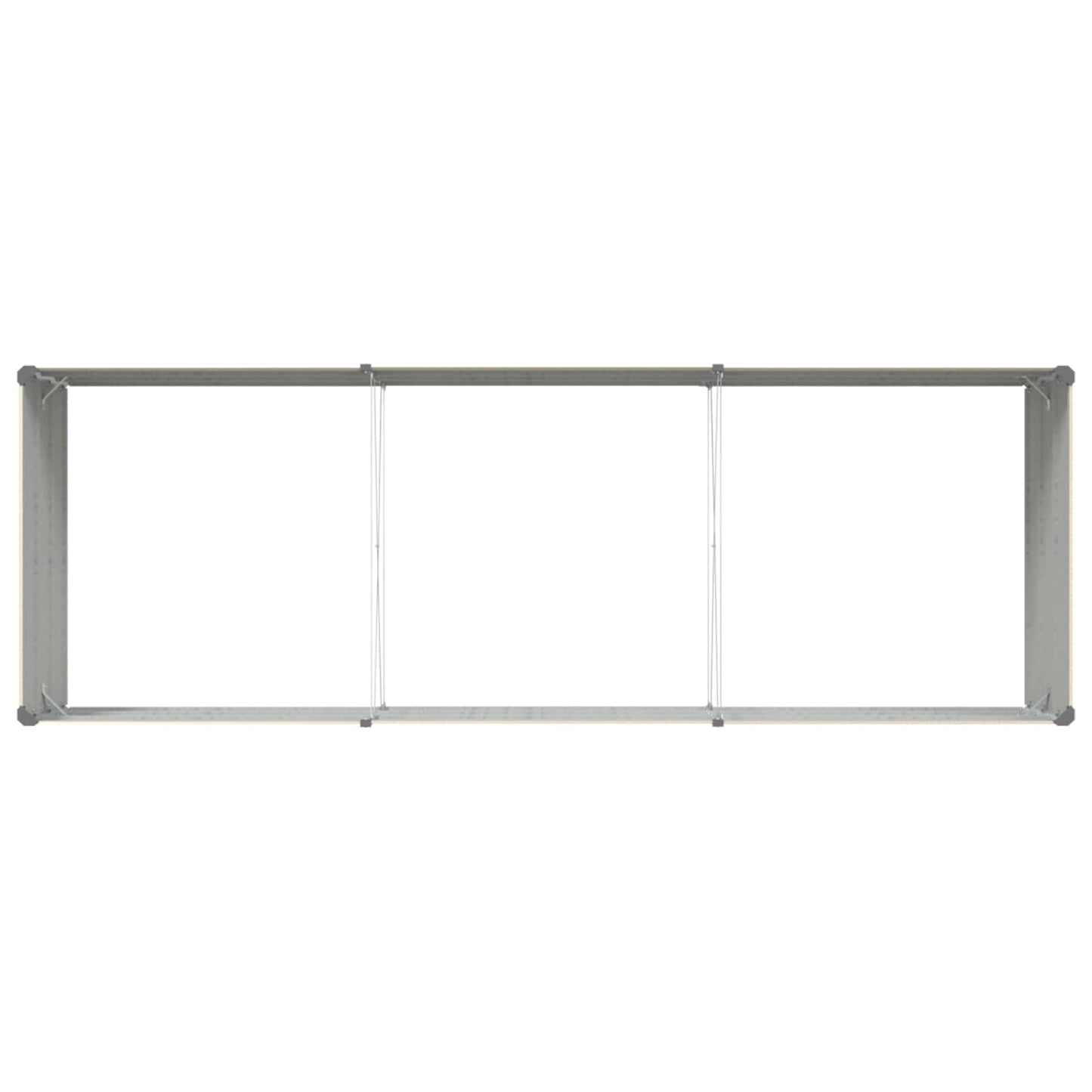 vidaXL Γλάστρα Ελεφαντόδοντο 195 x 100 x 45 εκ Επικαλυμμένος Χάλυβας