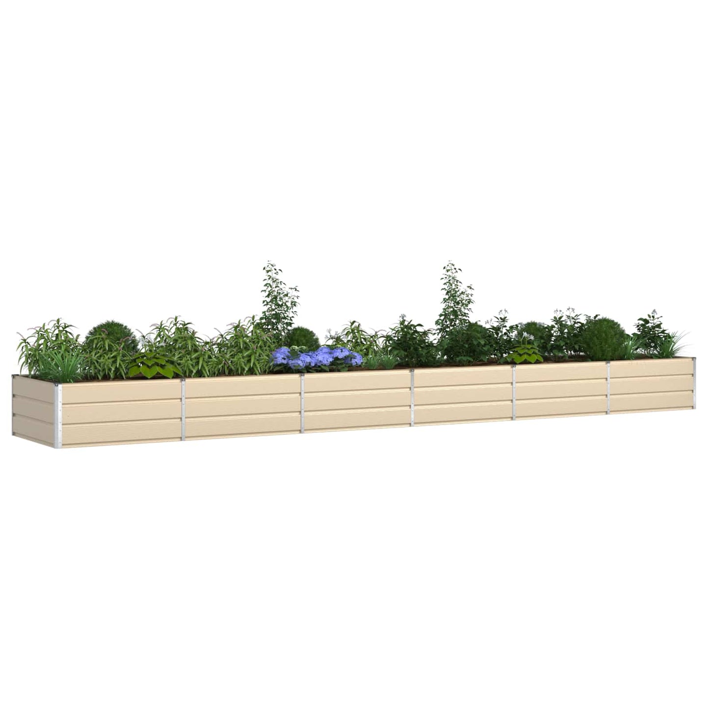 vidaXL Γλάστρα Ελεφαντόδοντο 195 x 100 x 45 εκ Επικαλυμμένος Χάλυβας