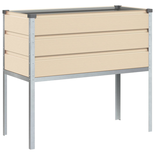 vidaXL Γλάστρα Ελεφαντόδοντο 100 x 45 x 90 εκ. Επικαλυμμένος Χάλυβας