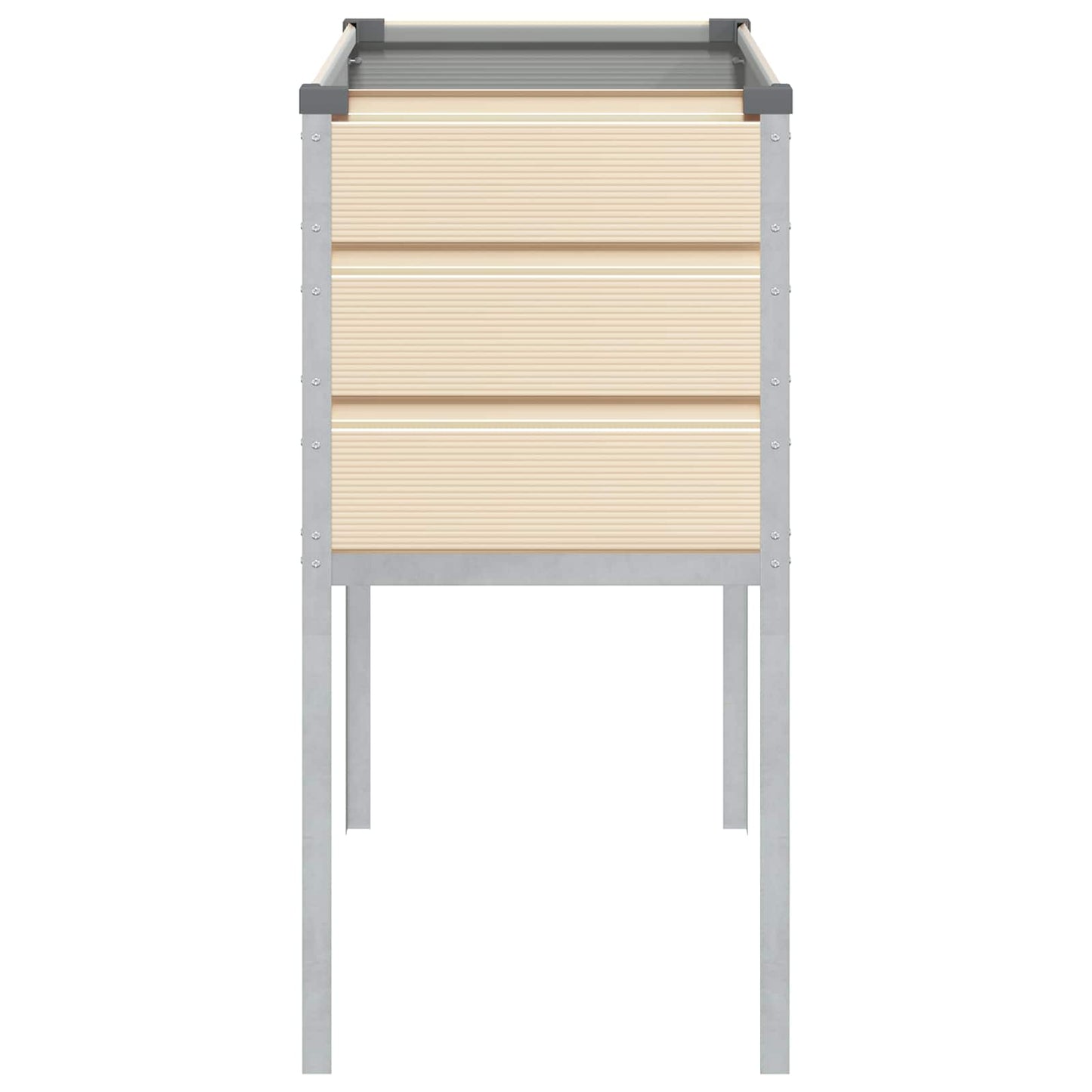 vidaXL Γλάστρα Ελεφαντόδοντο 100 x 45 x 90 εκ. Επικαλυμμένος Χάλυβας