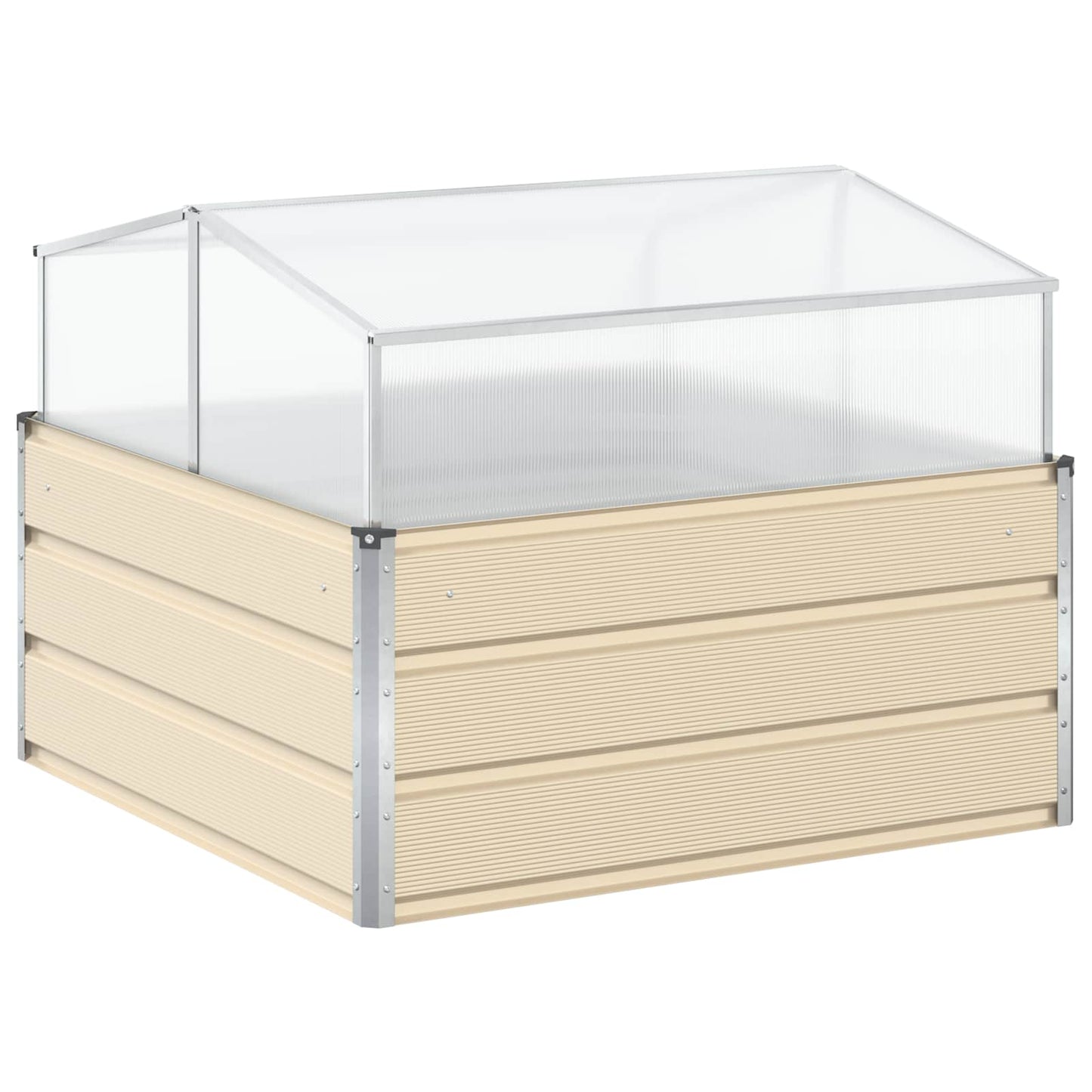 vidaXL Γλάστρα Ελεφαντόδοντο 100 x 100 x 77 cm Επικαλυμμένος Χάλυβας