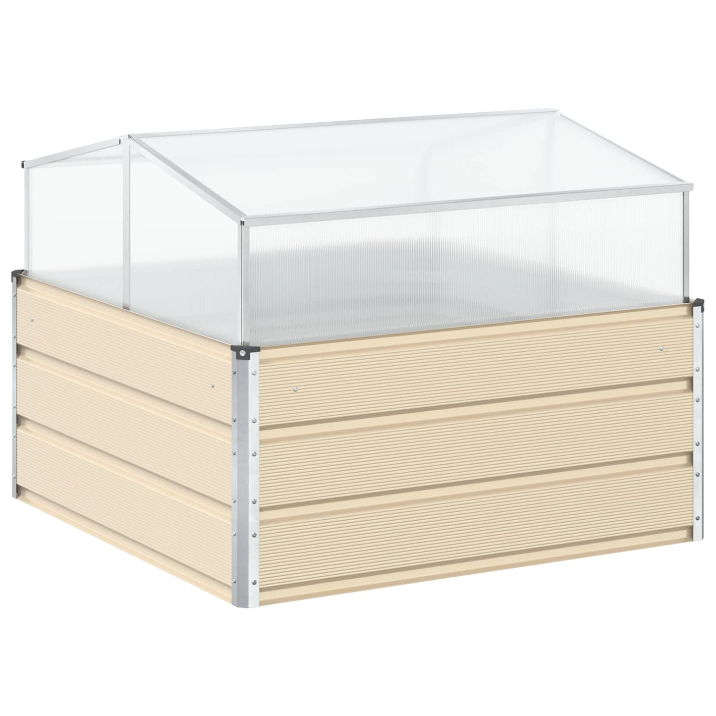 vidaXL Γλάστρα Ελεφαντόδοντο 100 x 100 x 77 cm Επικαλυμμένος Χάλυβας