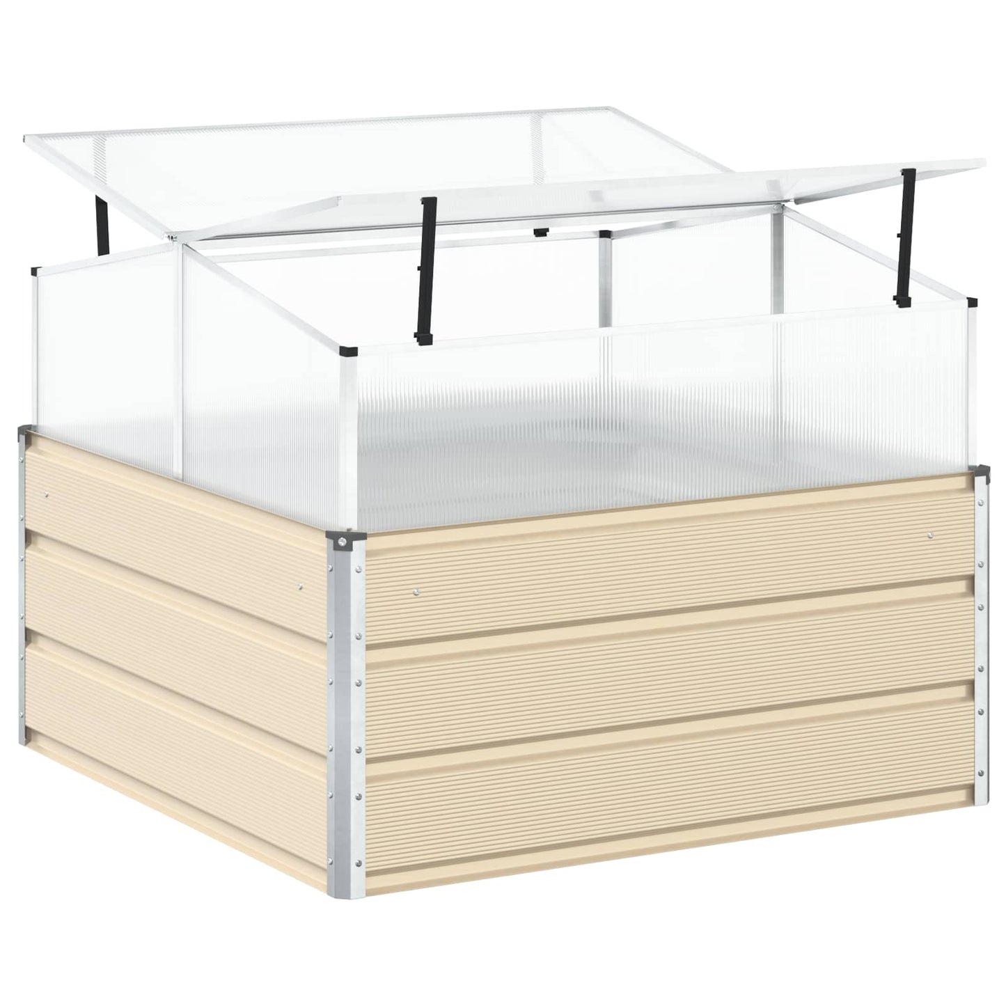 vidaXL Γλάστρα Ελεφαντόδοντο 100 x 100 x 77 cm Επικαλυμμένος Χάλυβας