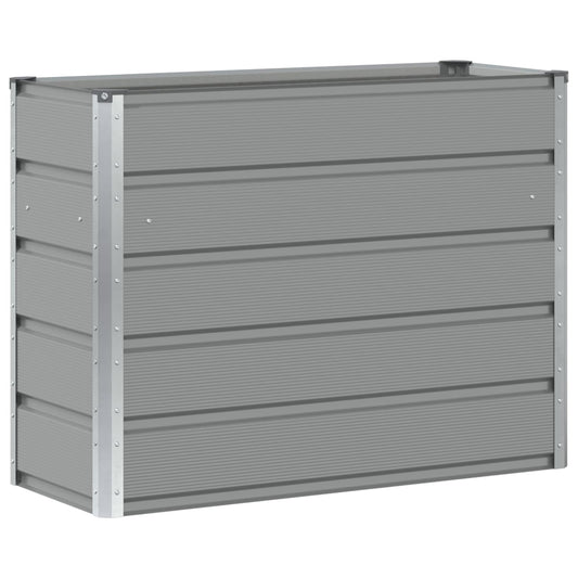 vidaXL Γλάστρα Ανοιχτό γκρι 100 x 40 x 75 cm Ατσάλι
