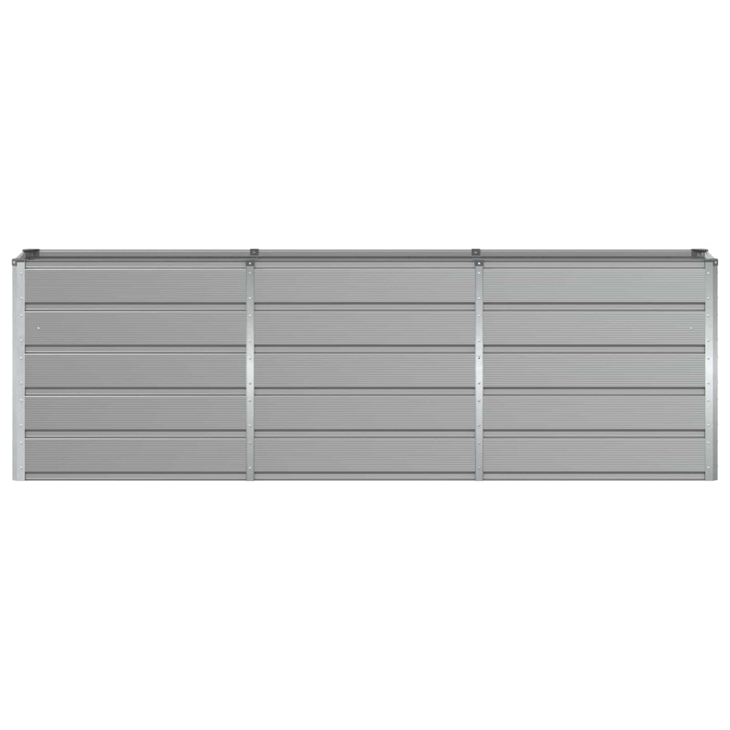 vidaXL Γλάστρα Ανοιχτό γκρι 160 x 40 x 75 εκ. Ατσάλι