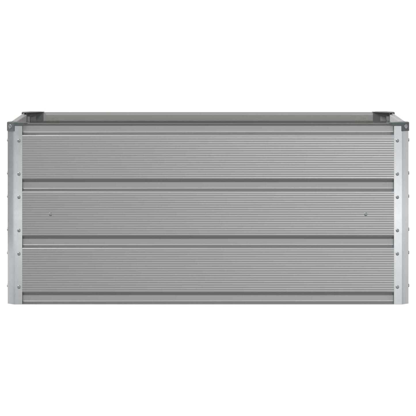 vidaXL Γλάστρα Ανοιχτό γκρι 100 x 50 x 45 cm Επικαλυμμένος Χάλυβας
