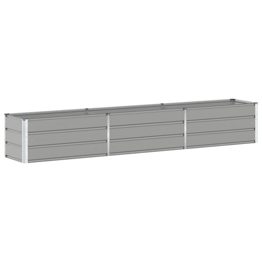 vidaXL Γλάστρα Ανοιχτό γκρι 290 x 50 x 45 εκ Επικαλυμμένος Χάλυβας