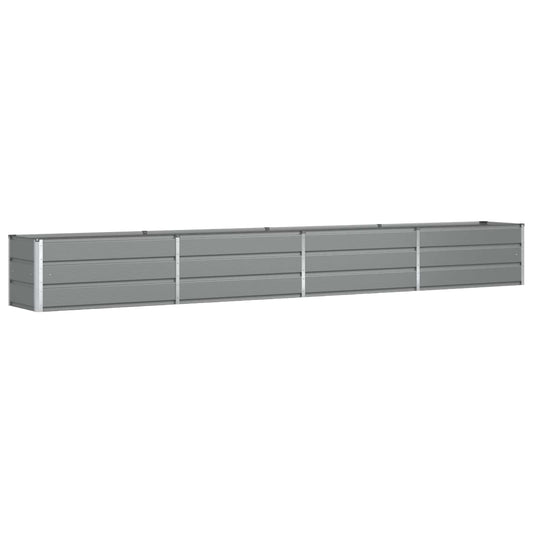 vidaXL Γλάστρα Ανοιχτό γκρι 385 x 50 x 45 εκ Επικαλυμμένος Χάλυβας