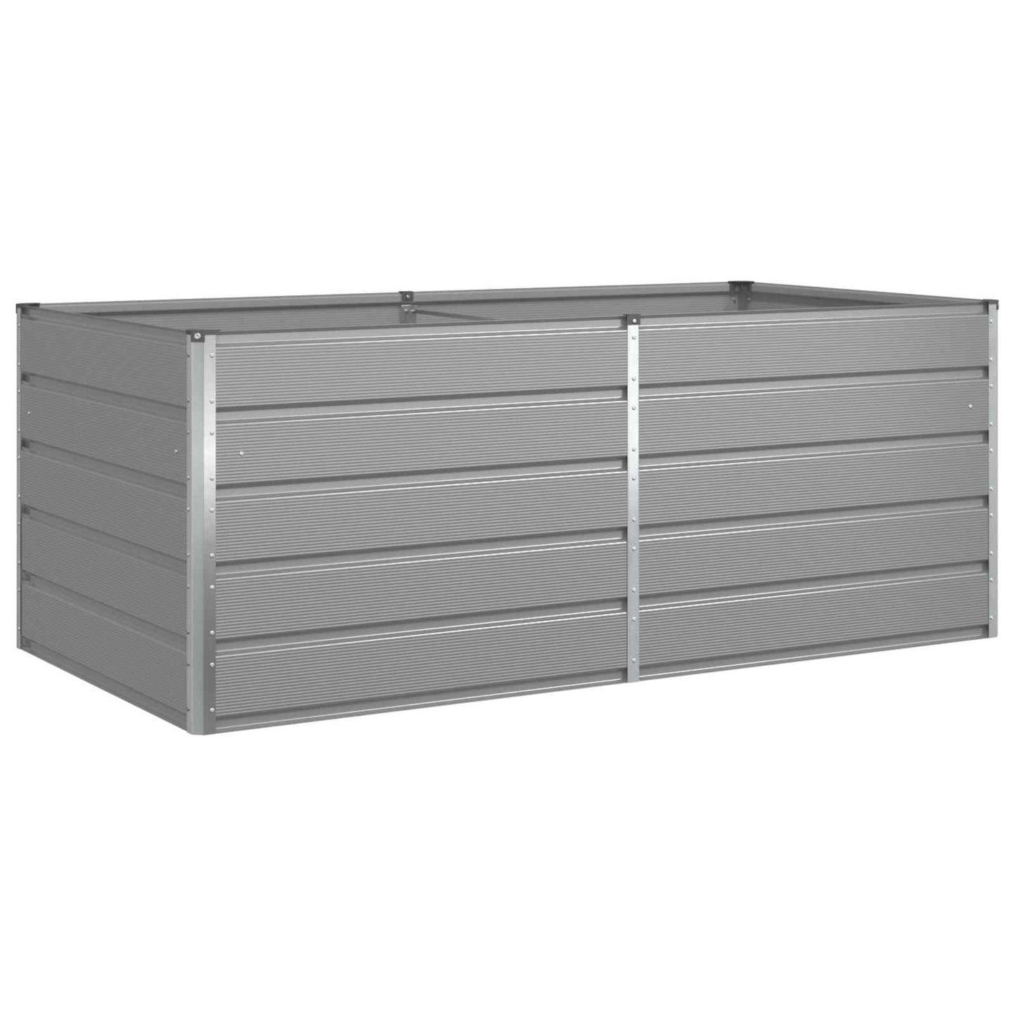 vidaXL Γλάστρα Ανοιχτό γκρι 195 x 100 x 75 εκ Επικαλυμμένος Χάλυβας