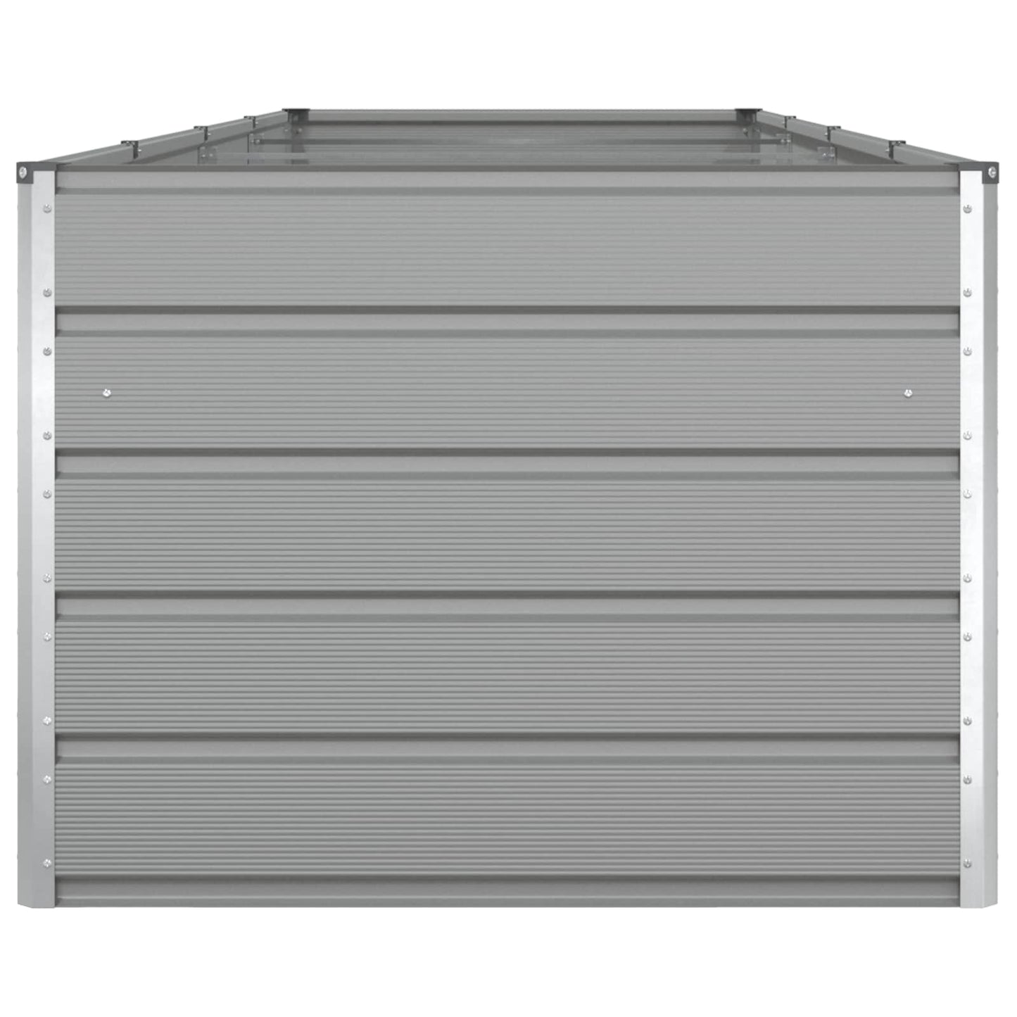 vidaXL Γλάστρα Ανοιχτό γκρι 195 x 100 x 45 εκ Επικαλυμμένος Χάλυβας