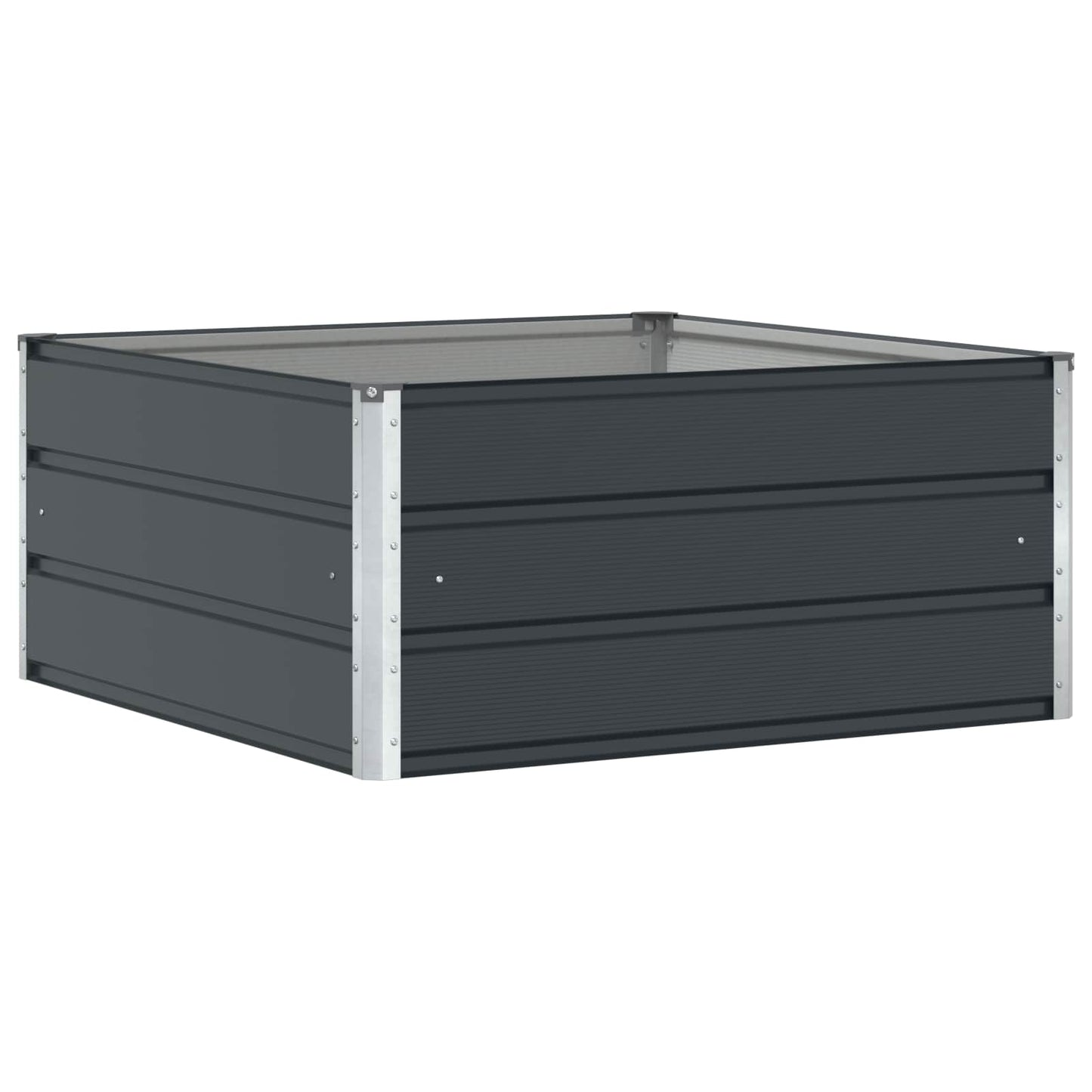 vidaXL Γλάστρα Ανθρακί 100 x 100 x 45 cm Ατσάλι