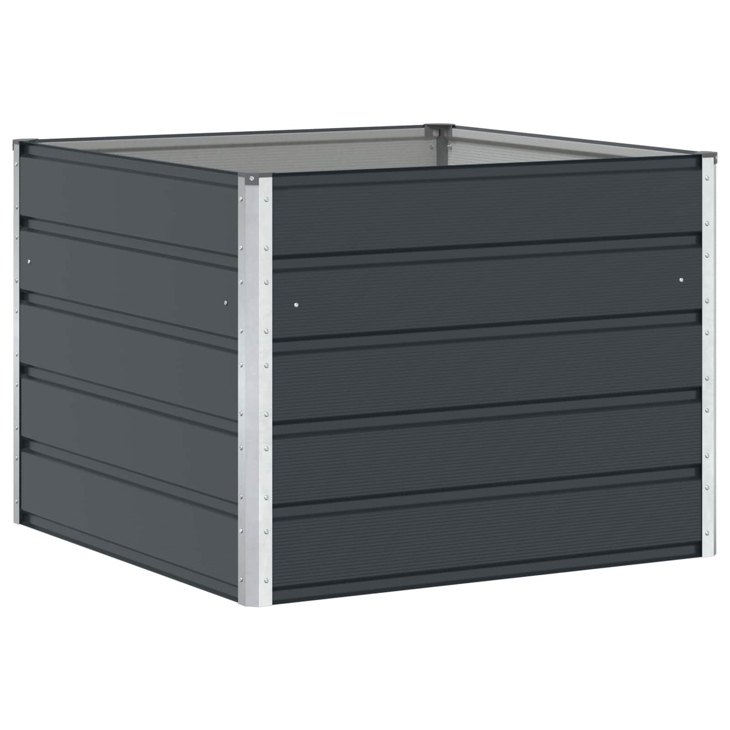 vidaXL Γλάστρα Ανθρακί 100 x 100 x 75 εκ Ατσάλι