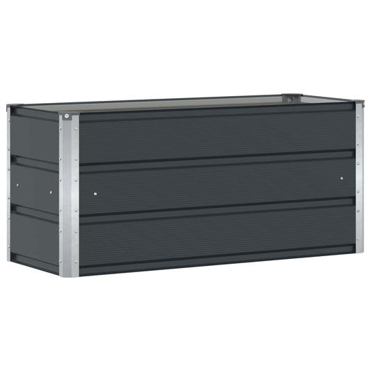 vidaXL Γλάστρα Ανθρακί 100 x 40 x 45 cm Ατσάλι