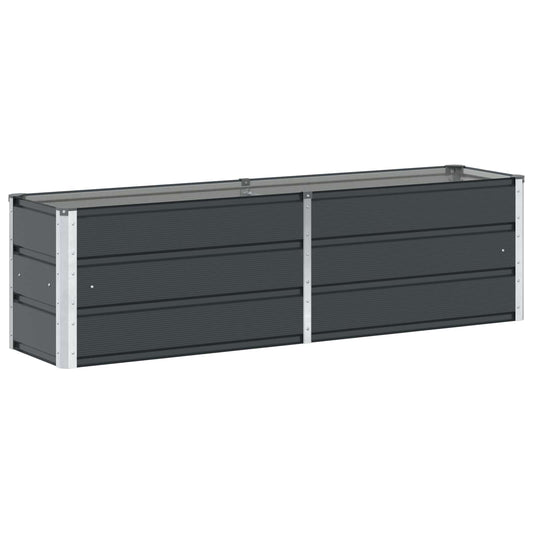vidaXL Γλάστρα Ανθρακί 160 x 40 x 45 cm Ατσάλι