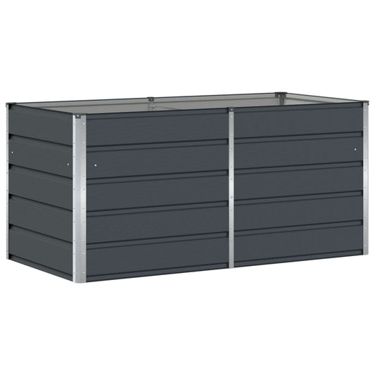 vidaXL Γλάστρα Ανθρακί 160 x 80 x 75 cm Ατσάλι