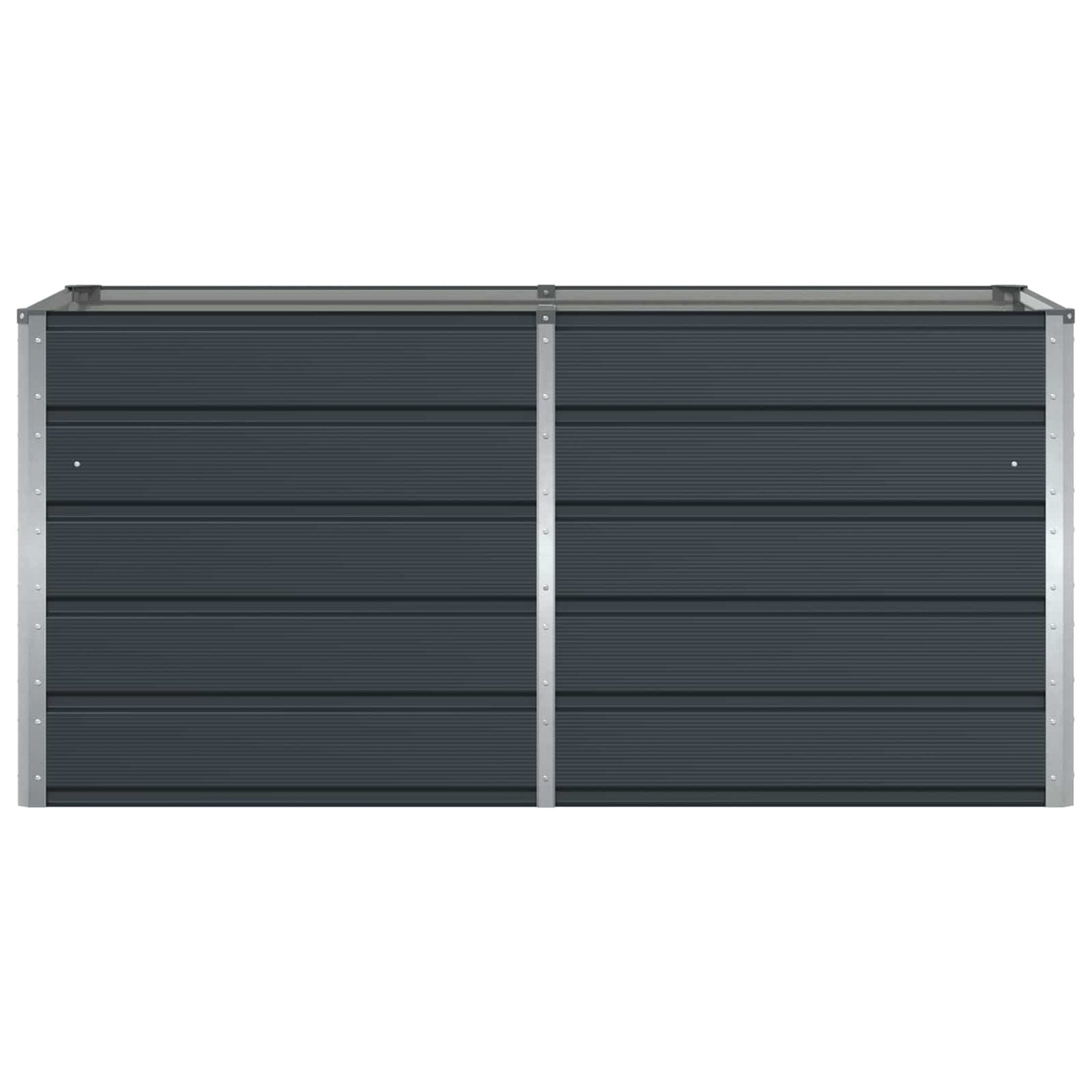 vidaXL Γλάστρα Ανθρακί 160 x 80 x 75 cm Ατσάλι